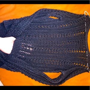 S Hollister Navy Blue Knit Sweater